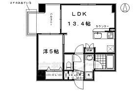 京都府京都市東山区大黒町（賃貸マンション1LDK・3階・43.56㎡） その2