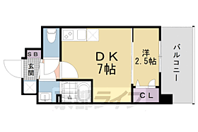 京都府京都市南区上鳥羽勧進橋町（賃貸マンション1DK・4階・25.55㎡） その2