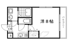 ブリランテ金閣 301 ｜ 京都府京都市北区衣笠東御所ノ内町（賃貸マンション1K・3階・23.45㎡） その2