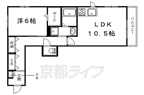 リヴェール響 305 ｜ 京都府京都市左京区田中西浦町（賃貸マンション1LDK・3階・49.99㎡） その2