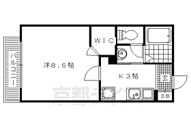 プレールＭ2 203 ｜ 京都府京都市右京区西京極西川町（賃貸アパート1K・2階・28.21㎡） その2