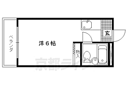 スプレンディドピープル鳥塚 2階1Kの間取り