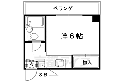 ハイツ藤林 1Kの間取図画像