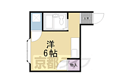 ハイツやましょう 2階ワンルームの間取り