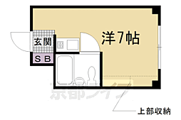 フロムイースト 2階ワンルームの間取り