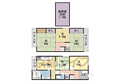 段ノ岡町貸家 5DKの間取り