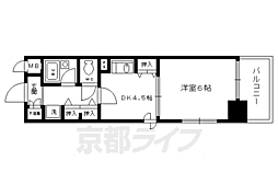 阪急京都本線 京都河原町駅 徒歩2分の賃貸マンション 8階1DKの間取り
