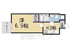 京都市営烏丸線 五条駅 徒歩5分の賃貸マンション 7階1Kの間取り