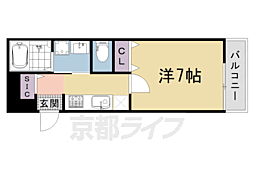 ＧＲＡＮＤ　ＣＡＳＡ　ＴＥＮＪＩＮＧＡＷＡ 301 3階1Kの間取り