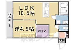 プライベートレジデンスＨＩＲＯ 1階1LDKの間取り