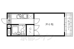 ラシャンブル 1Kの間取図画像