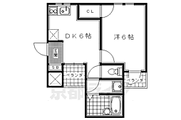 ソリオ1 1DKの間取図画像