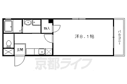 PARKRESIDENCEShimogamo 1Kの間取図画像