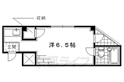 ハイツすぎさ 1Kの間取図画像