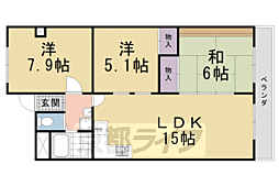 ファミール伏見C棟 3LDKの間取図画像
