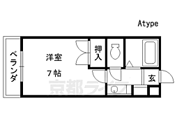 ハイム桃山 1Kの間取図画像