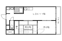 勧修寺ハイツ 3階/-