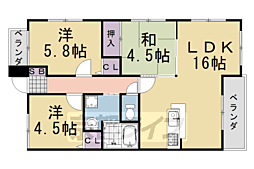 ハイエスト・滝川 3LDKの間取図画像