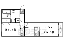 ハイドンホーフ 1LDKの間取図画像