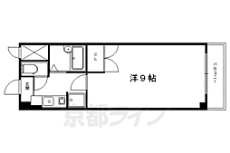 サキゾーメゾンシモガモ 1Kの間取図画像