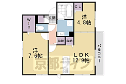ルピナス北白川 1階/-