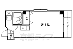 ドミール桃山 1Kの間取図画像