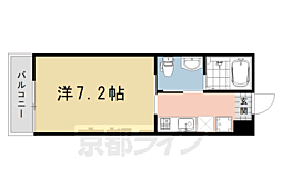 クレアラ・クーオ 1Kの間取図画像