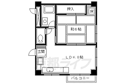 カーサ・フレスコ 1DKの間取図画像
