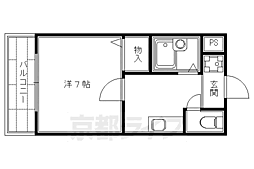 ファミーユ北清 1Kの間取図画像