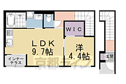 ラトゥール 1LDKの間取図画像