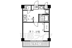 セレーノ大宮 1Kの間取図画像