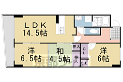 ゼフィーロ長岡京 3LDKの間取図画像