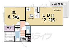 LUMIERE DU SOIR DEUX 1LDKの間取図画像