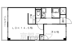メゾン・パサージュ 1LDKの間取図画像
