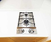 2口ガスコンロ付きのキッチン