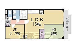 メゾンフェニックス 2LDKの間取図画像