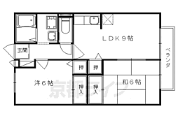 エムズベル 2LDKの間取図画像