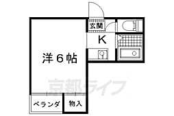 Nスクエア 1Kの間取図画像