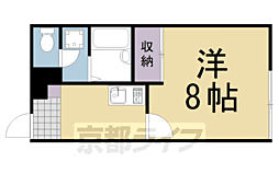 レオパレスクレールアミラ 1Kの間取図画像