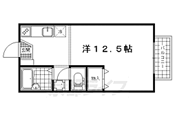ブライトソレム ワンルームの間取図画像