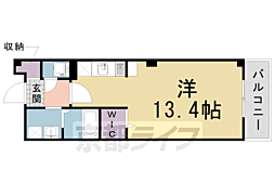 ボヌール 1Kの間取図画像