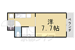 コンフォール中川 1Kの間取図画像