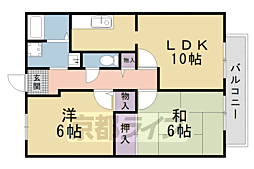 第二ヤマダハイツ 2LDKの間取図画像