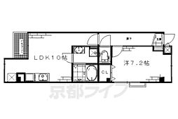 ディアコート積み木 1LDKの間取図画像