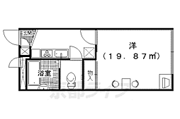 レオパレスプリムラ 1Kの間取図画像