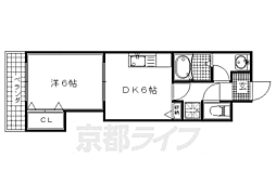 PROSPER-11 1DKの間取図画像