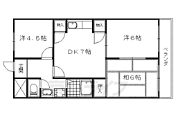勧修寺ハイツ 1階