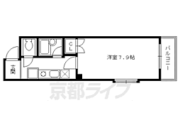 エクシード3 1Kの間取図画像