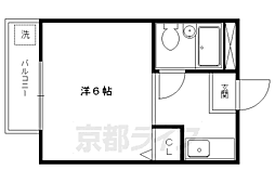 ラ・メール 1Kの間取図画像
