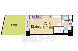ベラジオ雅び烏丸十条2 1DKの間取図画像